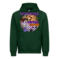 Forest Green Nightmare before the coffee halloween Urban Hoodie - NancyCooperArtShop