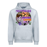 Heather Grey Nightmare before the coffee halloween Urban Hoodie - NancyCooperArtShop