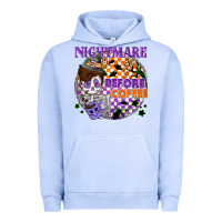 Pigment Grape Ice Nightmare before the coffee halloween Urban Hoodie - NancyCooperArtShop