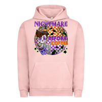 Pigment Salmon Nightmare before the coffee halloween Urban Hoodie - NancyCooperArtShop