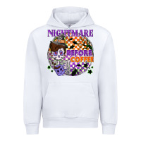 White Nightmare before the coffee halloween Urban Hoodie - NancyCooperArtShop