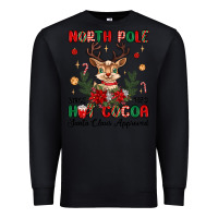 Black north pole hot cocoa Premium Sweatshirt - MaliasSmallBusiness