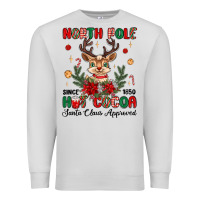 Dove Grey north pole hot cocoa Premium Sweatshirt - MaliasSmallBusiness
