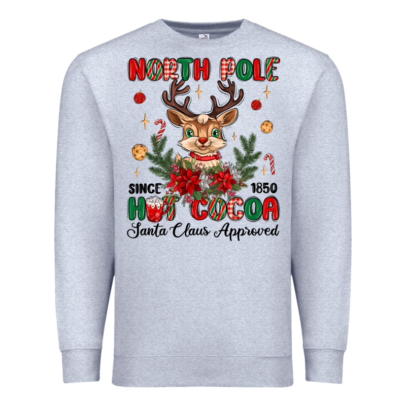 North Pole Hot Cocoa Premium Sweatshirt by MaliasSmallBusiness | Teevron
