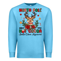 Ocean Blue north pole hot cocoa Premium Sweatshirt - MaliasSmallBusiness