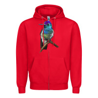 Red Rivoli`s Hummingbird Zipper Hoodie - LillyAllenDesigns
