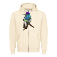 Sandshell Rivoli`s Hummingbird Zipper Hoodie - LillyAllenDesigns