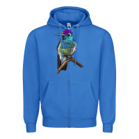 True Royal Rivoli`s Hummingbird Zipper Hoodie - LillyAllenDesigns