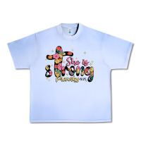 Grape Ice she is strong proverbs 31 25 Urban Heavy Tee - JahusDesignShop