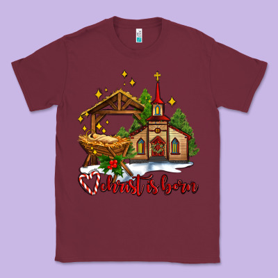 The Church  Chrıst Is Born Classic Tee Designed By Adodesignshop