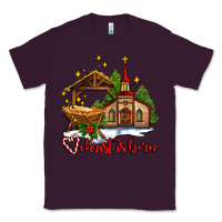 Plum the church  chrıst is born Classic Tee - AdoDesignShop