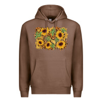 Chestnut cactus leopard sunflower glitter background Premium Hoodie - AdoDesignShop