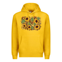 Lemon cactus leopard sunflower glitter background Premium Hoodie - AdoDesignShop