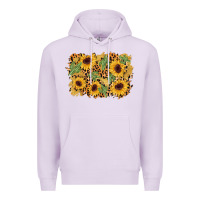 Lilac cactus leopard sunflower glitter background Premium Hoodie - AdoDesignShop