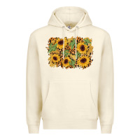 Sandshell cactus leopard sunflower glitter background Premium Hoodie - AdoDesignShop
