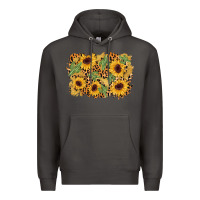 Smoke cactus leopard sunflower glitter background Premium Hoodie - AdoDesignShop