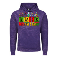 Cloud Purple Black the prime element juneteenth Vintage Hoodie - Zillion Design Studio