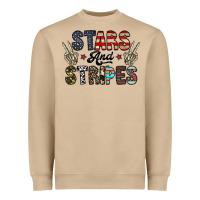Mushroom stars and stripes Heavyweight Sweatshirt - CowhideDigitalArt