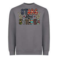 Storm stars and stripes Heavyweight Sweatshirt - CowhideDigitalArt