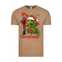 Vintage Coffee my first christmas dragon Vintage Tee - FaDigitalArtStudio