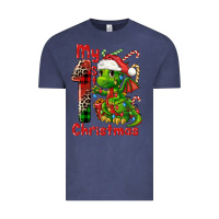 Vintage Denim my first christmas dragon Vintage Tee - FaDigitalArtStudio