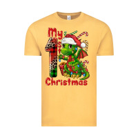 Vintage Mustard my first christmas dragon Vintage Tee - FaDigitalArtStudio