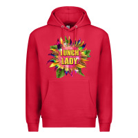 Cardinal lunch lady tie dye sunflower Premium Hoodie - BarkalooDesign