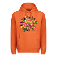 Carrot lunch lady tie dye sunflower Premium Hoodie - BarkalooDesign