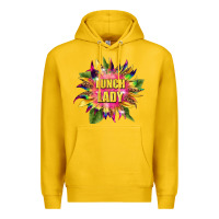 Lemon lunch lady tie dye sunflower Premium Hoodie - BarkalooDesign