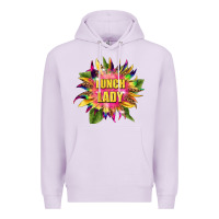 Lilac lunch lady tie dye sunflower Premium Hoodie - BarkalooDesign