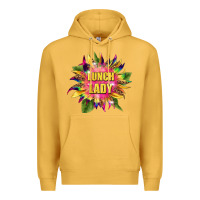 Mustard lunch lady tie dye sunflower Premium Hoodie - BarkalooDesign