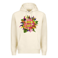 Tofu lunch lady tie dye sunflower Premium Hoodie - BarkalooDesign