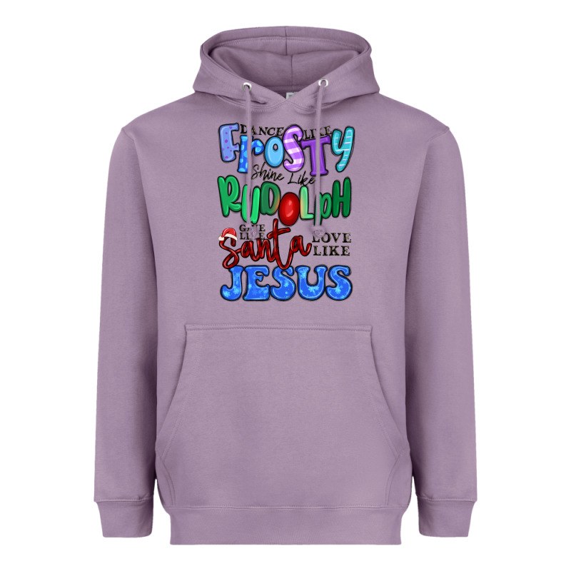 Dance Like Frosty Shine Like Rudolph Heavyweight Hoodie by MaliasSmallBusiness | Teevron