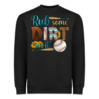 Black rub some dirt on it baseball Heavyweight Sweatshirt - HRA Design Shop