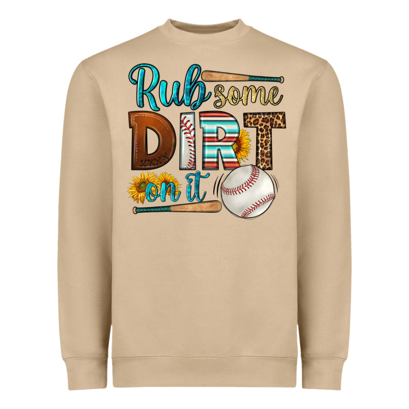 Rub Some Dirt On It Baseball Heavyweight Sweatshirt by HRA Design Shop | Teevron