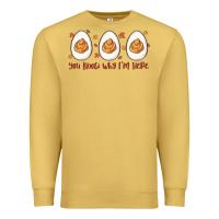 Antique Gold you know why i'm here Premium Sweatshirt - MaliasSmallBusiness