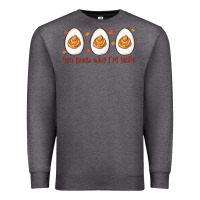 Charcoal Heather you know why i'm here Premium Sweatshirt - MaliasSmallBusiness