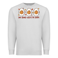 Dove Grey you know why i'm here Premium Sweatshirt - MaliasSmallBusiness