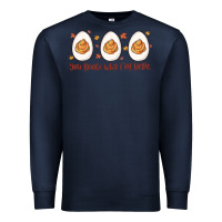 Navy you know why i'm here Premium Sweatshirt - MaliasSmallBusiness