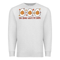 Oatmeal Heather you know why i'm here Premium Sweatshirt - MaliasSmallBusiness