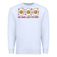 White you know why i'm here Premium Sweatshirt - MaliasSmallBusiness