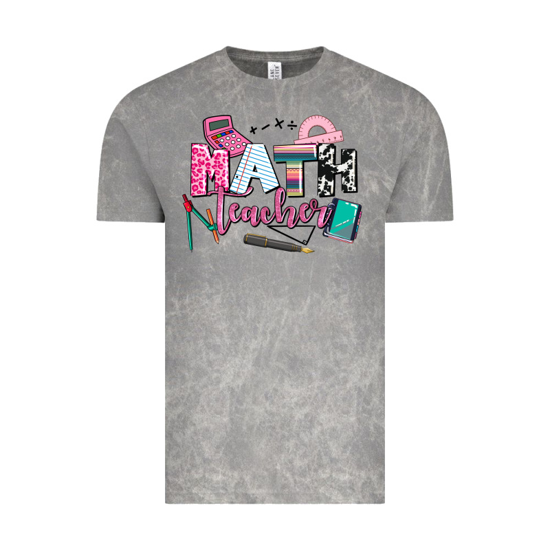 Math Teacher Vintage Tee by AdoDesignShop | Teevron