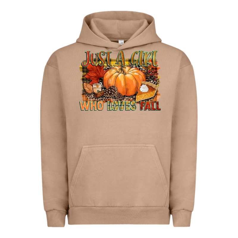Just A Girl Who Loves Fall Urban Hoodie by NancyCooperArtShop | Teevron