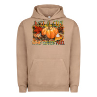 Pigment Burro Just a girl who loves Fall Urban Hoodie - NancyCooperArtShop