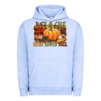 Pigment Grape Ice Just a girl who loves Fall Urban Hoodie - NancyCooperArtShop