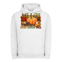 Pigment Lunar Rock Just a girl who loves Fall Urban Hoodie - NancyCooperArtShop