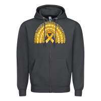 Smoke childhood cancer awareness rainbow (1) Zipper Hoodie - Jasminsmagicworld