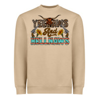 Yeehaws And Hellnaws Heavyweight Sweatshirt | Teevron