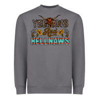Storm yeehaws and hellnaws Heavyweight Sweatshirt - CowhideDigitalArt