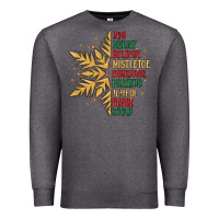 Charcoal Heather christmas snowflake Premium Sweatshirt - MaliasSmallBusiness